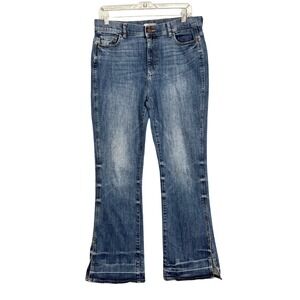 DL1961 Jeans Womens 32 Blue Bridget High Rise Instasculpt Bootcut Split Hem